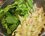ほうれん草と豚バラ肉のごま油炒め作り方4写真