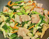 ほうれん草と豚バラ肉のごま油炒め作り方5写真