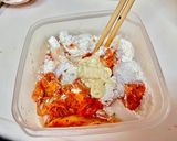 玉ねぎとキムチのかき揚げ作り方3写真