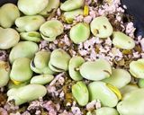 そら豆と高菜の炒め物( 塩分1.6g)作り方3写真