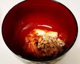 チョングッジャン風?な キムチ納豆味噌汁作り方5写真