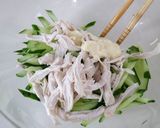 万能蒸し鶏ときゅうりのマヨサラダ作り方2写真