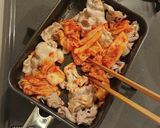 豚キムチうどん作り方1写真