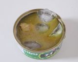 缶詰でグリーンカレーの冷やしうどん作り方2写真