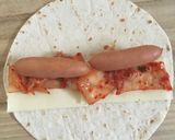 パクッとおつまみ！キムチ巻きトルティーヤ作り方2写真