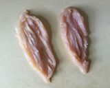 梅肉紫蘇チーズをささみに乗せて焼くだけ♪作り方3写真