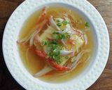 たまご豆腐のカニカマ餡作り方4写真