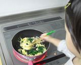 ほうれん草のたまご炒め作り方4写真