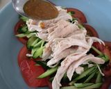 万能蒸し鶏でつくる棒棒鶏作り方3写真