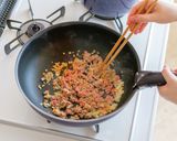 おうちで簡単☆チリコンカンのライスパスタ作り方6写真