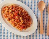 おうちで簡単☆チリコンカンのライスパスタ作り方10写真