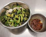 長茄子と豚肉の梅和え作り方5写真