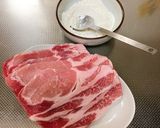 生姜焼き用薄切り肉で☆簡単ポークチャップ作り方1写真