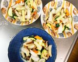 根菜チクワ七味マヨ炒味スペイン風オムレツ作り方14写真