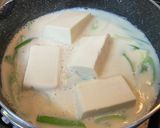豆乳仕立てキムチ湯豆腐作り方2写真