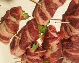 セロリの豚肉巻きと人参の豚肉巻き作り方4写真