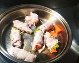 セロリの豚肉巻きと人参の豚肉巻き作り方6写真
