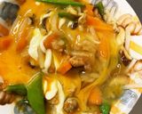 カレールーで簡単カレー炒飯味豚平焼き風作り方15写真