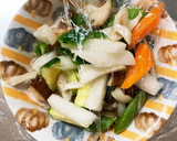 麺つゆ冷やし中華炒味豚こま大根青椒肉絲風作り方12写真