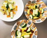根菜自家製ごまだれで棒棒鶏味温野菜サラダ作り方6写真