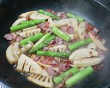 旬の味☆たけのことアスパラの和風パスタ作り方5写真