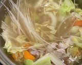食べる！豚キムチ春雨スープ*+作り方6写真