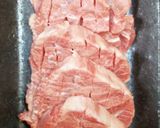 ハンバーグステーキ職人のセンボンスジ焼肉作り方8写真
