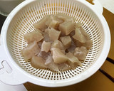 せせりと蒟蒻のキムチ炒め。作り方1写真
