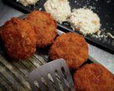 自家製パン粉のメンチカツ(◑≧↺≦◐)作り方5写真