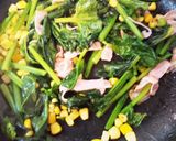 彩り豊か♪ほうれん草のスープパスタ作り方2写真
