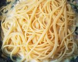 彩り豊か♪ほうれん草のスープパスタ作り方4写真