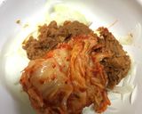 マグロ缶とキムチのご飯のおとも作り方3写真
