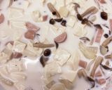 フルフル・豆腐と魚肉ソーセージのミルク煮作り方4写真