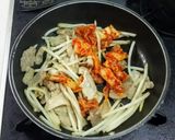 食欲減退時に、豚キムチラーメン(減塩)作り方4写真