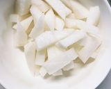 全てレンジ長芋根菜ソーススゴだれ味浅漬け作り方1写真