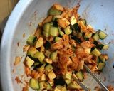 野菜たっぷり☆胡瓜キムチーズ巻き作り方4写真