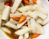 全てレンジ長芋根菜ソーススゴだれ味浅漬け作り方10写真