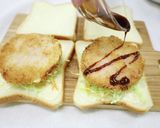 梅ハムカツサンド作り方6写真