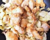 鶏むね肉1枚とキャベツのガリバタポン酢作り方7写真