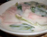 青梗菜とハムのクリーム煮作り方4写真