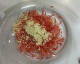 干し海老の冷製クリームパスタ作り方2写真