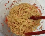 干し海老の冷製クリームパスタ作り方3写真