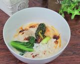☆簡単☆江戸菜キムチの冷製豆乳うどん作り方4写真