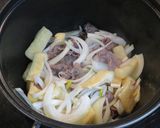 休日ランチに♪食欲そそる!肉カレーうどん作り方5写真