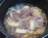 休日ランチに♪食欲そそる!肉カレーうどん作り方6写真