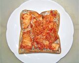 「キムチ！オープンサンド」作り方5写真