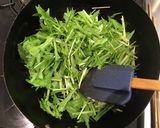 ハマチと水菜の炒めもの作り方5写真