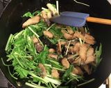 ハマチと水菜の炒めもの作り方6写真