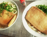 お揚げはレンジで5分　きつねうどん作り方5写真
