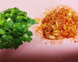 ニラとキムチの豚バラロールステーキ作り方1写真